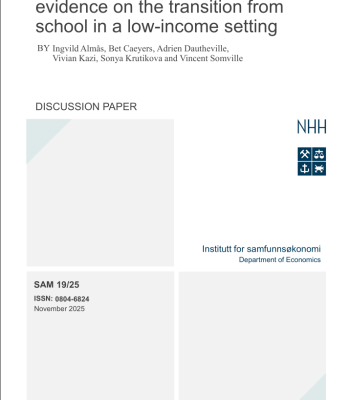 Reality bites: Experimental evidence on the transition from school in a low-income setting
